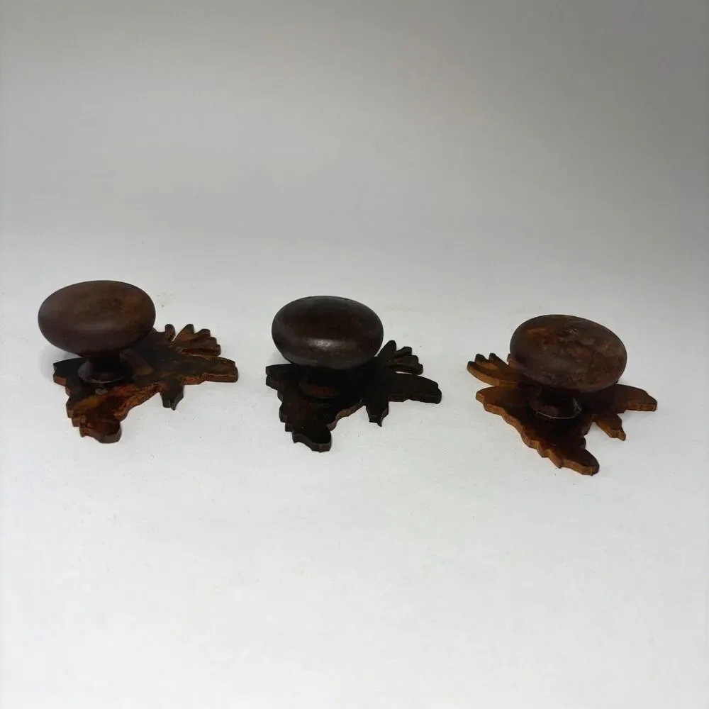 Reversible Moose Metal Drawer Knob Natural Rust Patina Lodge Cabin Core Rustic